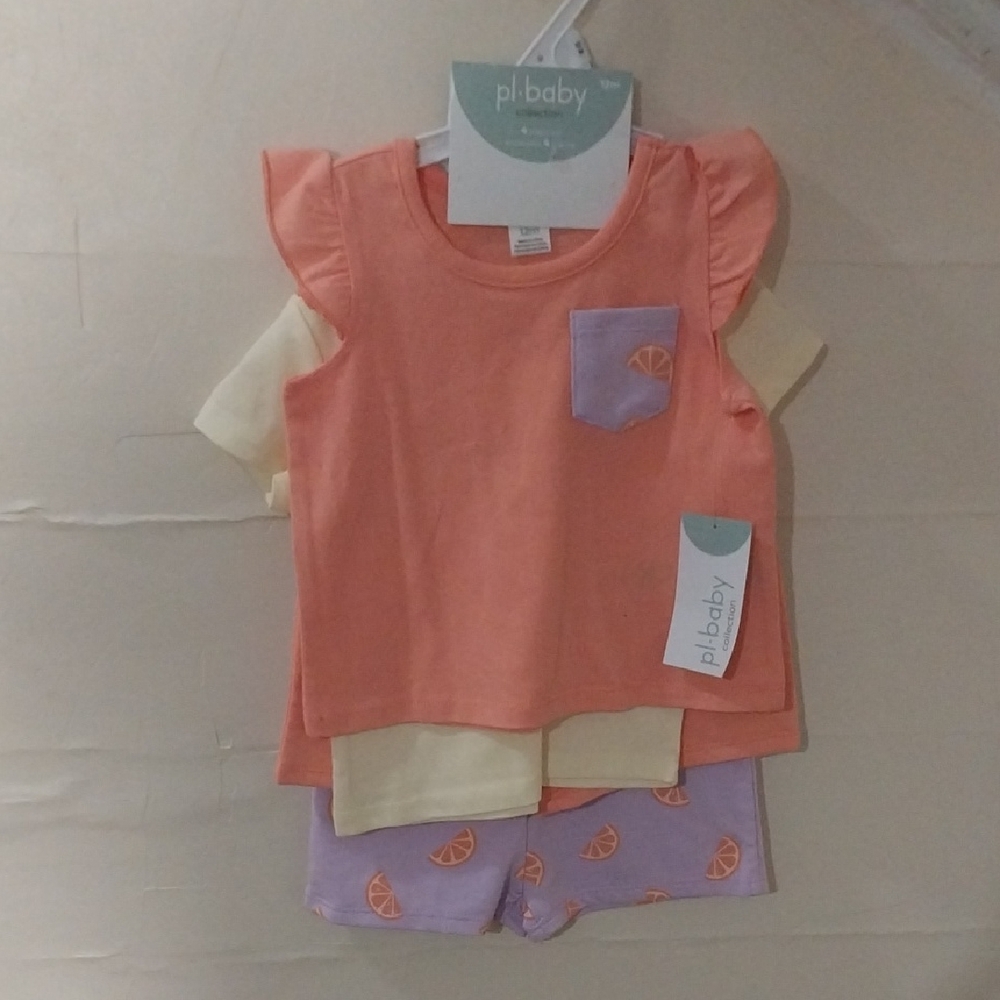 Orange and Purple Baby Outfit